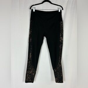 Black and Gold Women's Leggings